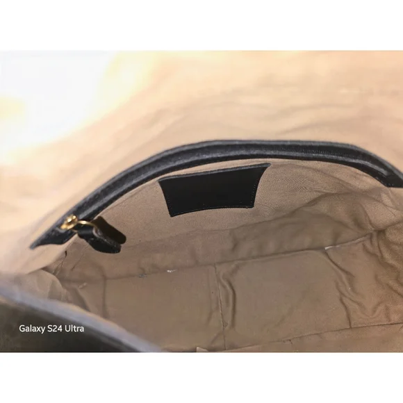 Coach Vintage Black Crescent Leather Legacy Classic Crossbody